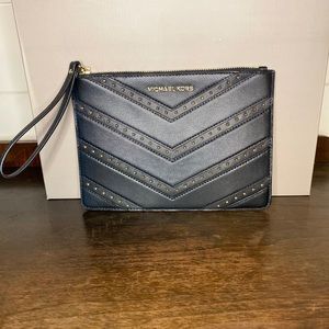 Michael Kors Gold Studded Wristlet